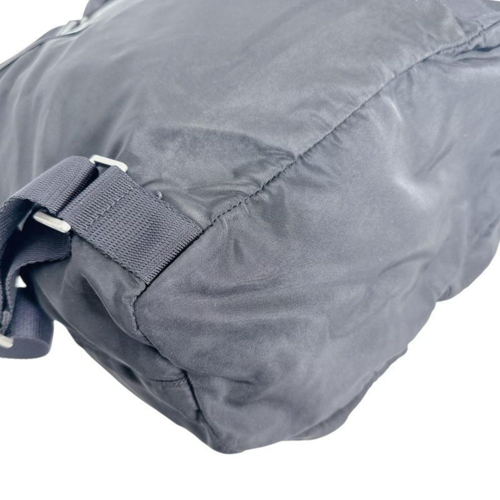 Prada Triangle Logo Backpack Daypack Prada Black - image 8